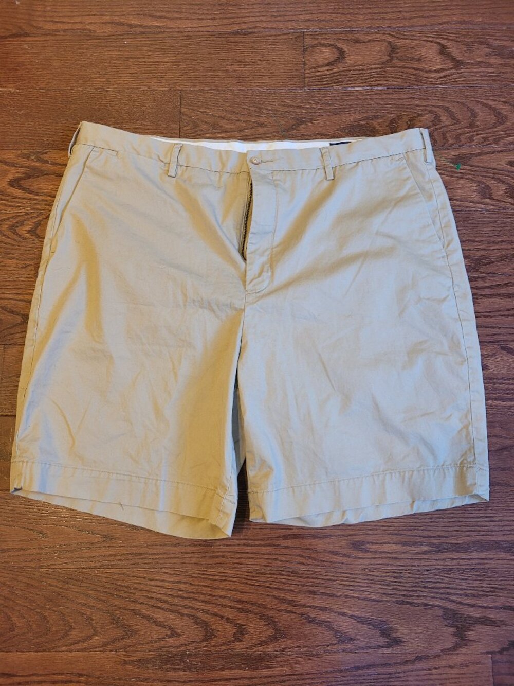 Polo Ralph Lauren Mens Chino Shorts Sz 42 Khaki Stretch Classic Fit Golf Preppy
